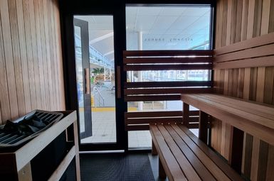 Sauna area & east changerooms closed May 18-24